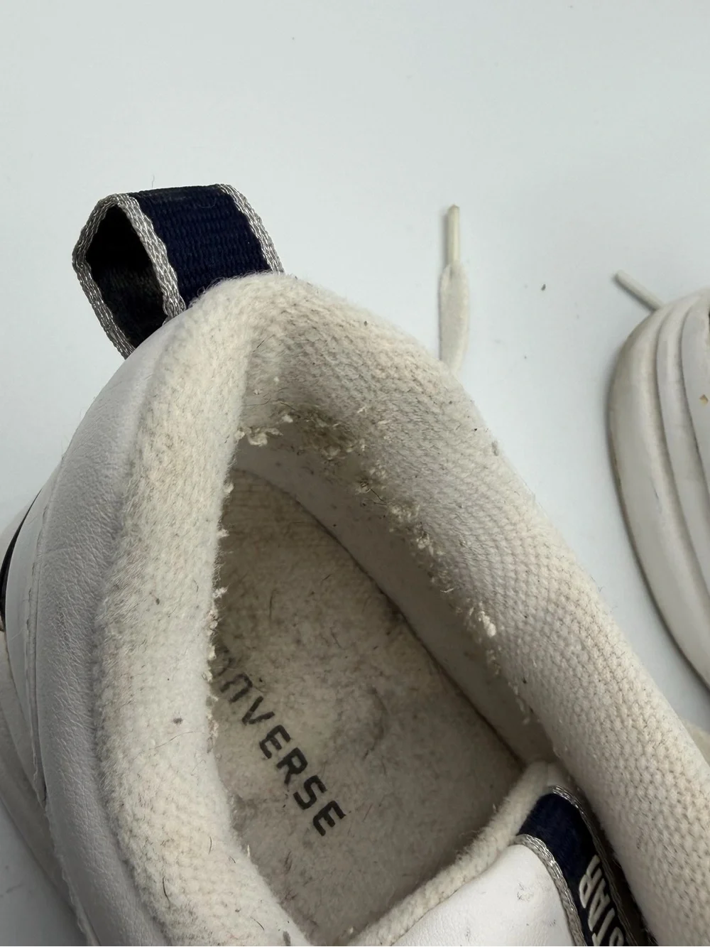 Converse All Star Limited White Leather Low Top Sneakers Men’s Size 14 - Picture 6 of 8